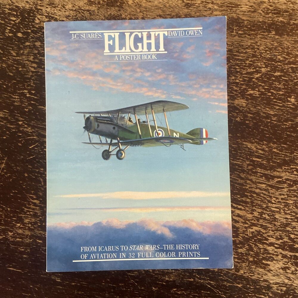 Flight A Poster Book JC Suares David Owen Vintage Aviation Poster Art
